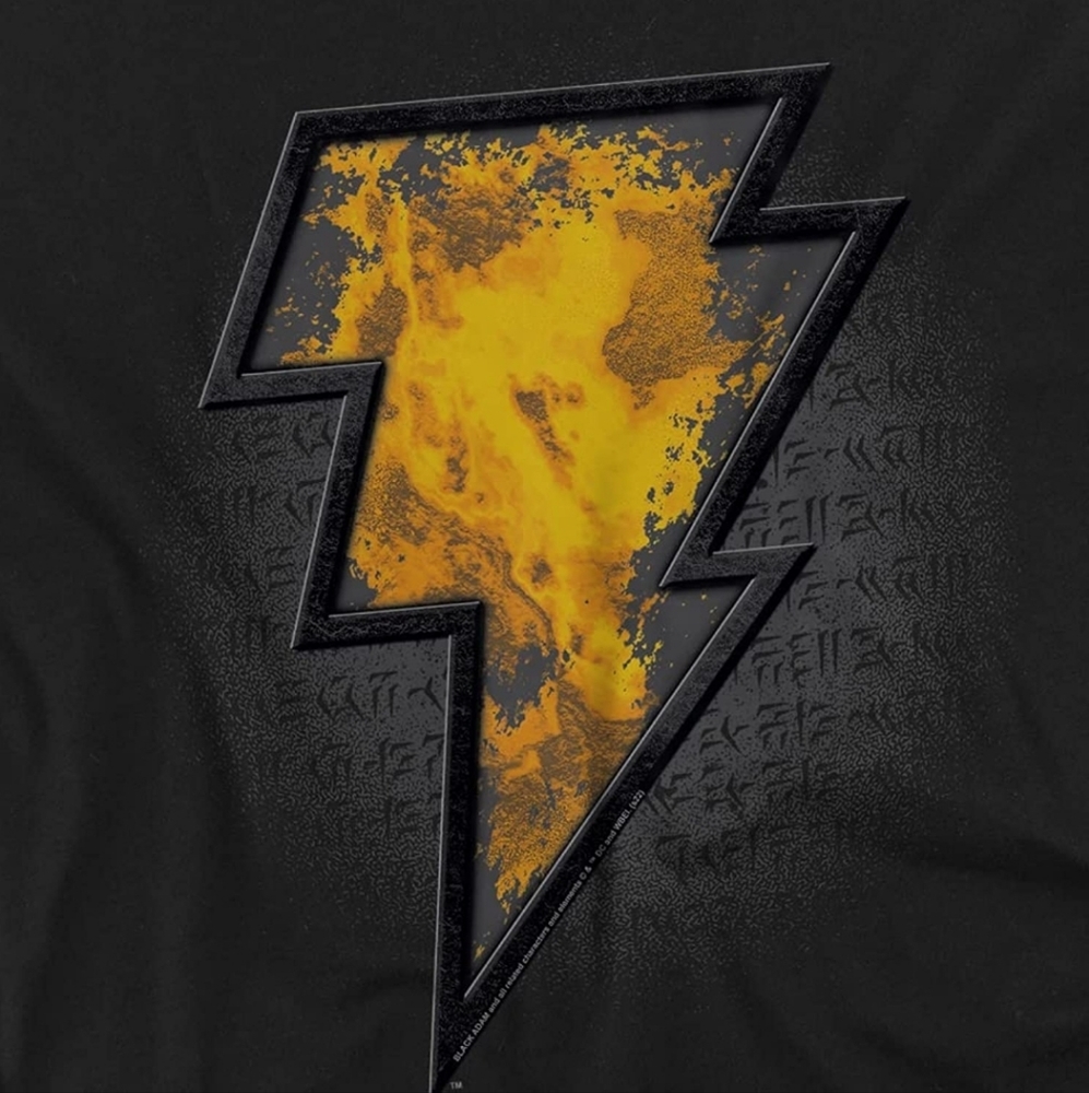 🆕️ ⚡️Black Adam⚡️ Beveled Emblem Unisex Adult T Shirt